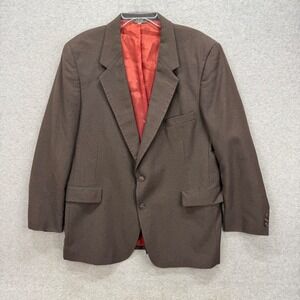 Levi Strauss & Co Blazer Mens 46R Brown Business Class Suit Jacket Vintage USA